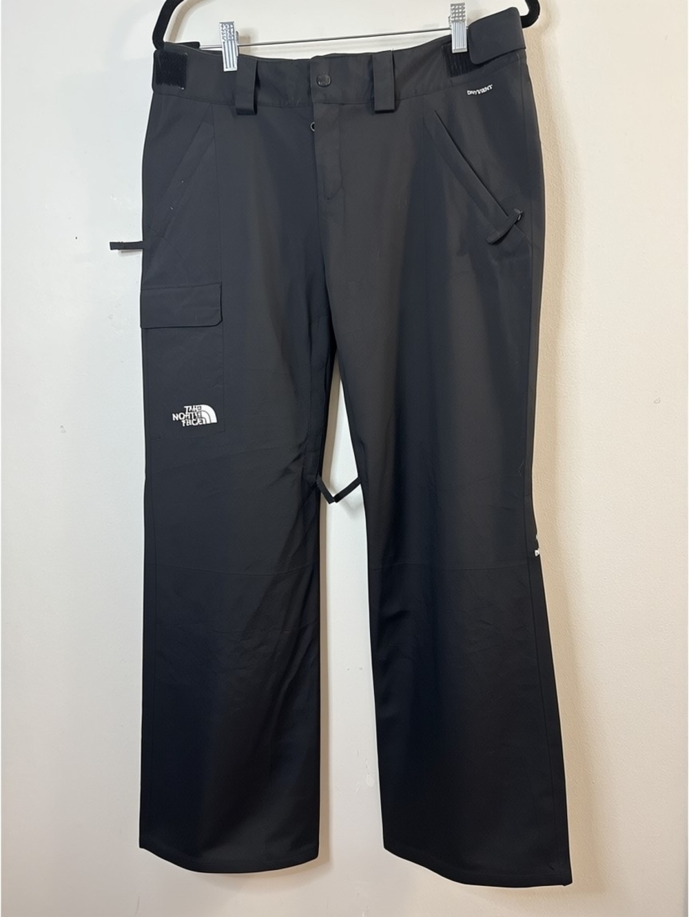 The North Face Womens M Regular DryVent Black Cargo Snow Ski Pants Waterproof